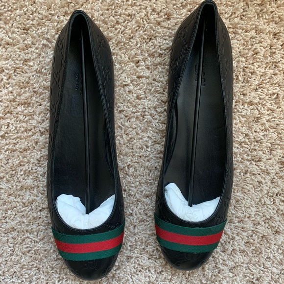 SOLD!!! GUCCI WEB GUCCISSIMA FLATS - Picture 1 of 6